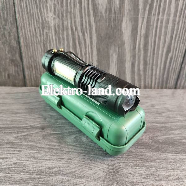 Фонарик ручной аккумуляторный с USB зарядкой BL-525 XPE COP-880000W + светодиодная панель, ЗУМ 